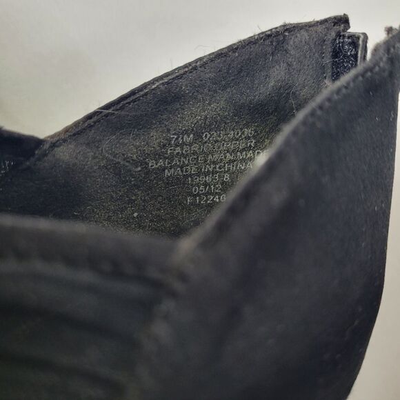 Jacqueline Ferrar Black Ruffle Zipper Back Stiletto Heels Size 7.5M - Picture 10 of 11